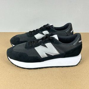 New Balance 237 Athletic Shoes Womens 9 Black Silver Low Lace Up Comfort